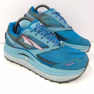 Altra Women’s Olympus 2.5 Trail Running Shoes Sz 9 Blue Vibram AFW1759F-3 GUC